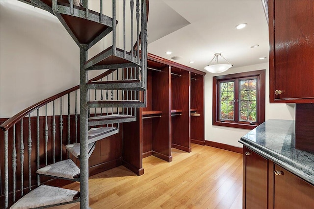 490 E Long Lake Rd, Bloomfield Hills, MI 48304 - spacious closet featuring light wood-style flooring