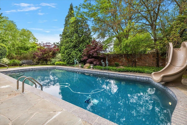 490 E Long Lake Rd, Bloomfield Hills, MI 48304 - swimming pool featuring a water slide
