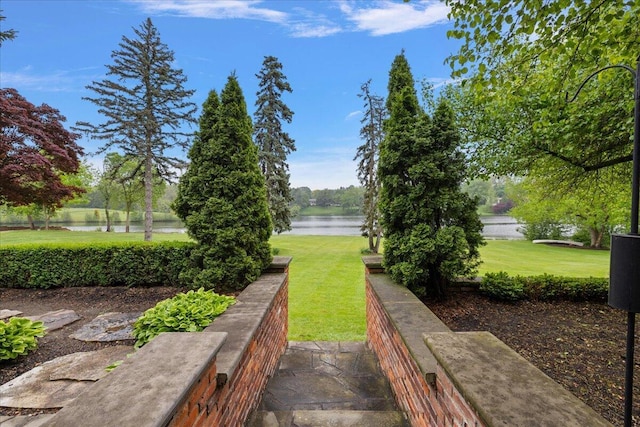 490 E Long Lake Rd, Bloomfield Hills, MI 48304 - view of grassy yard featuring a water view