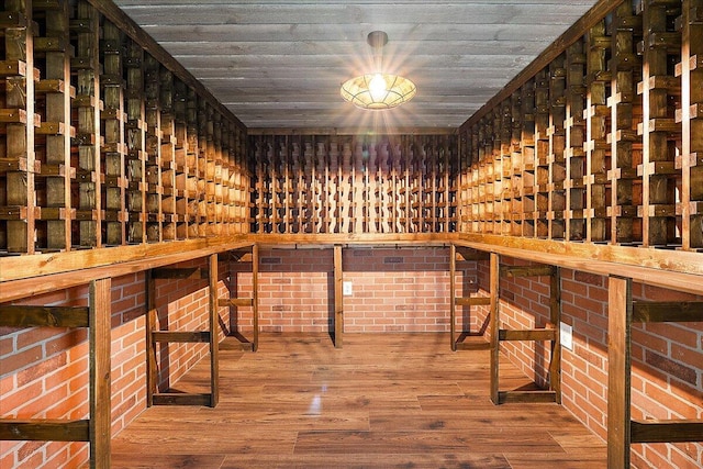 490 E Long Lake Rd, Bloomfield Hills, MI 48304 - wine area featuring wood finished floors