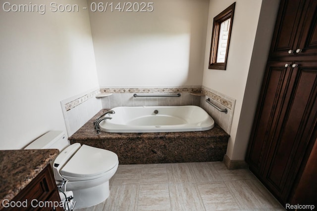 515 Oakbridge Dr, Rochester, MI 48306 - full bathroom with a garden tub and vanity