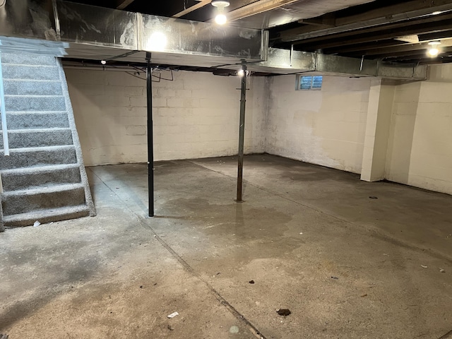 1302 Barnes St, Albion, MI 49224 - view of unfinished below grade area
