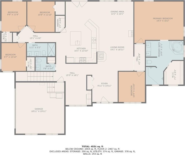 3732 E 128th St, Grant, MI 49327 - floor plan / room layout