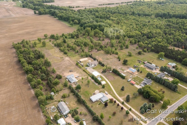 3732 E 128th St, Grant, MI 49327 - aerial overview of property's location featuring rural landscape