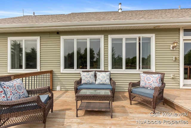 3732 E 128th St, Grant, MI 49327 - wooden terrace with an outdoor living space
