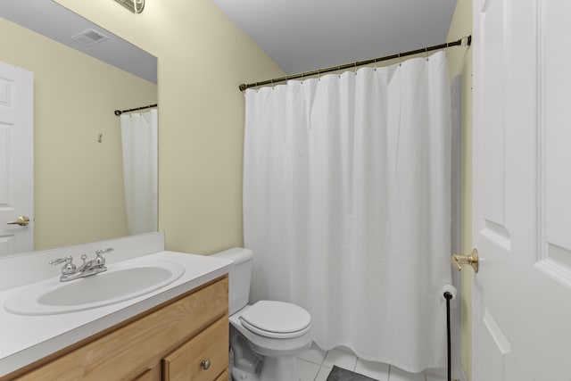 28067 Carlton Way Dr, Novi, MI 48377 - full bathroom featuring toilet, vanity, and tile patterned floors