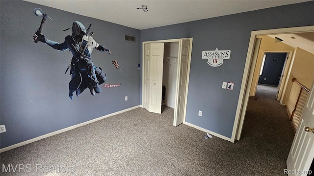 540 Clairpointe Woods Dr, Detroit, MI 48215 - unfurnished bedroom with carpet flooring, a closet, and baseboards