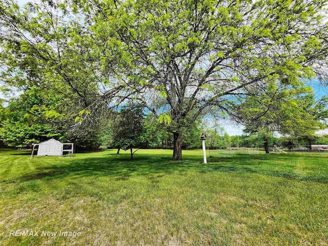 10424 S Graham Rd, Saint Charles, MI 48655 - view of yard with an outdoor structure