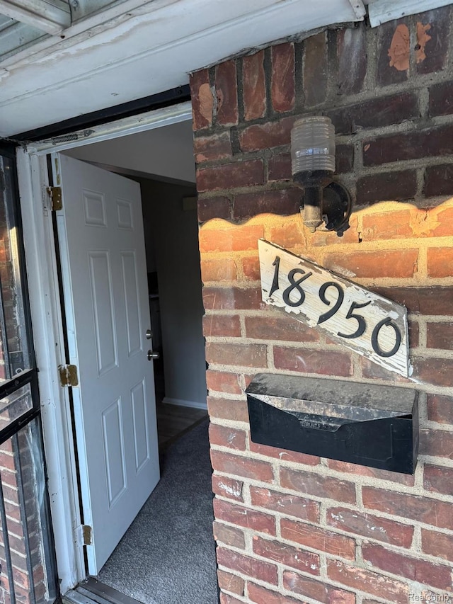 18950 Blackmoor St, Detroit, MI 48234 - detailed view of brick siding