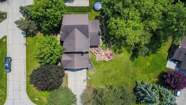 38649 Deerwood Ct, Northville, MI 48167 - bird's eye view