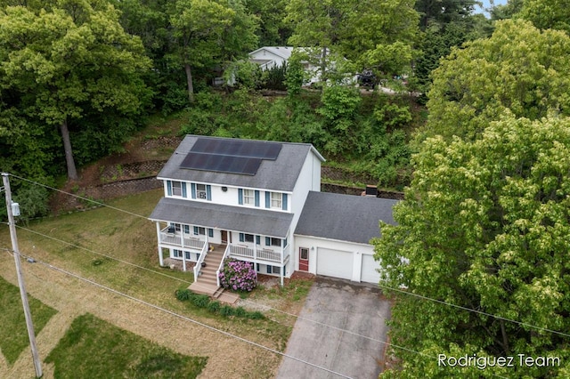 4160 Knapp Valley Dr NE, Grand Rapids, MI 49525 - view from above of property featuring a heavily wooded area