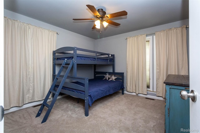 28220 Swan Island Dr, Grosse Ile, MI 48138 - bedroom with carpet floors and ceiling fan