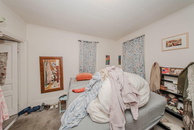 414 W Summit St, Ann Arbor, MI 48103 - carpeted bedroom featuring crown molding