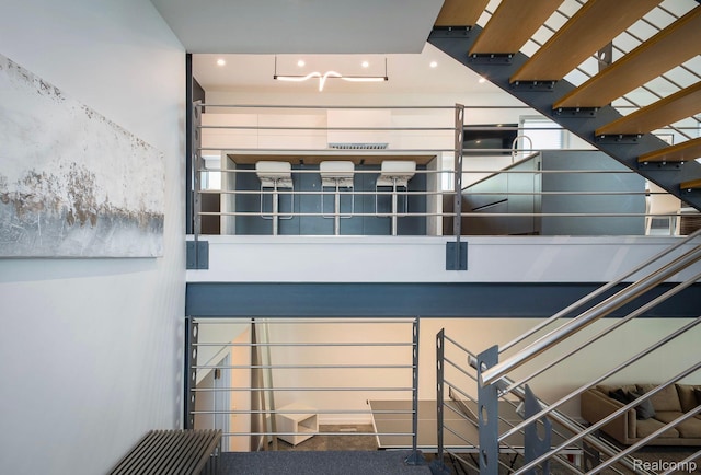 1363 Forest Bay Dr, Waterford, MI 48328 - staircase with recessed lighting