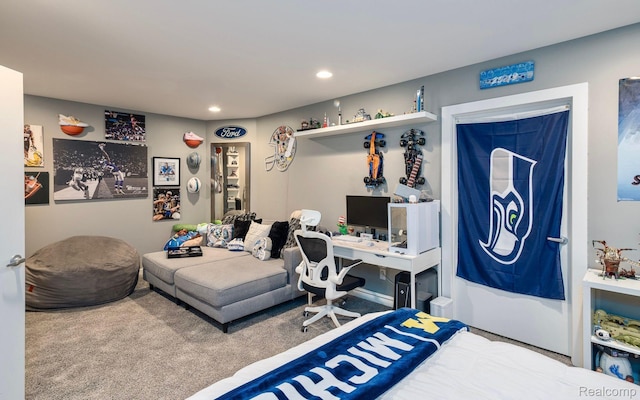 1363 Forest Bay Dr, Waterford, MI 48328 - carpeted bedroom featuring recessed lighting