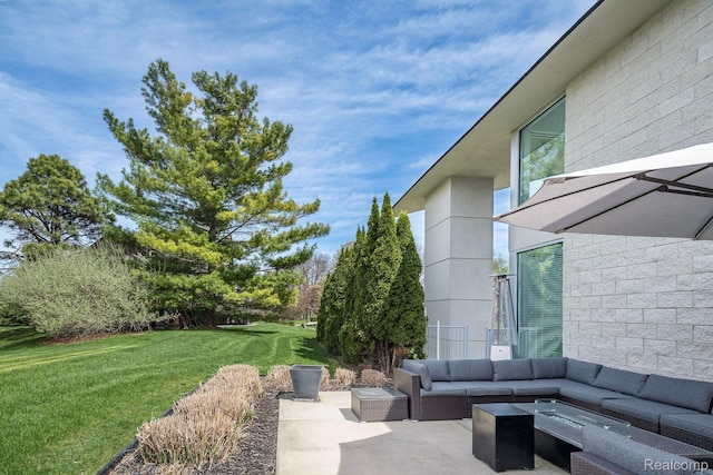 1363 Forest Bay Dr, Waterford, MI 48328 - view of patio featuring outdoor lounge area