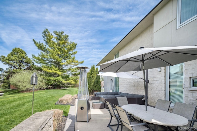 1363 Forest Bay Dr, Waterford, MI 48328 - view of patio with an outdoor living space and outdoor dining space
