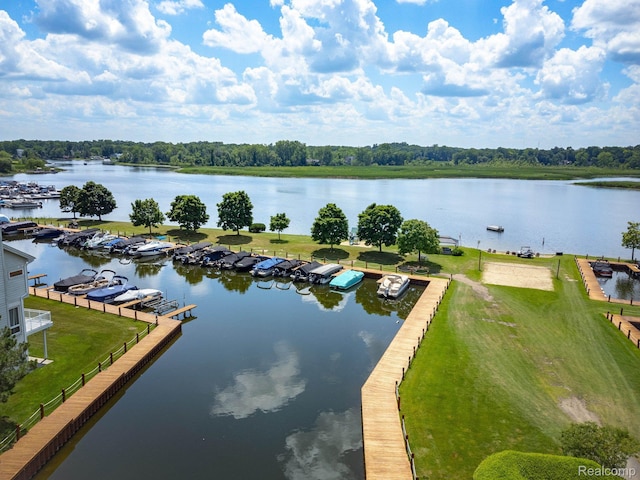 1363 Forest Bay Dr, Waterford, MI 48328 - bird's eye view of a nearby body of water