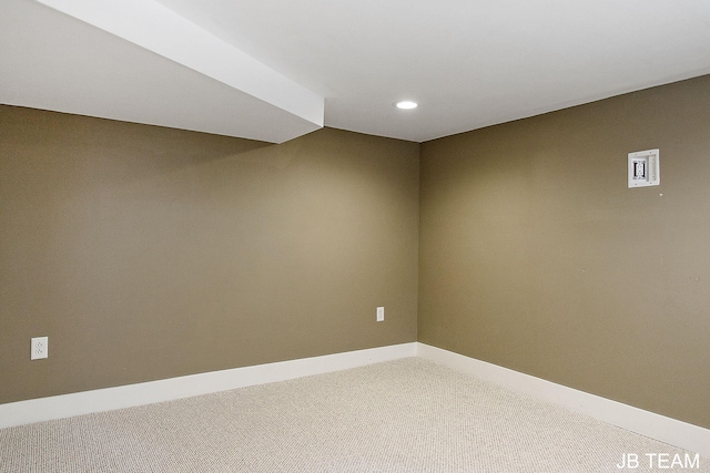 200 W 21st St, Holland, MI 49423 - spare room featuring carpet, baseboards, and recessed lighting