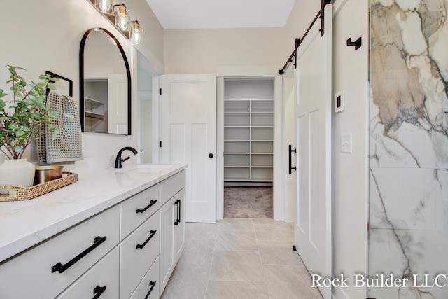 7134 Sugar Maple Dr, Hudsonville, MI 49426 - bathroom with vanity and a spacious closet