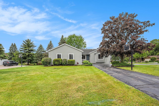 6400 Chestnut Hill Ct, Clarkston, MI 48346 - view of front facade featuring a front lawn and driveway