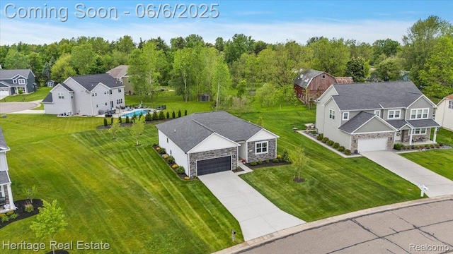 6231 Leighland Dr, Grand Blanc, MI 48439 - aerial view of residential area