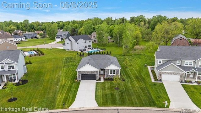 6231 Leighland Dr, Grand Blanc, MI 48439 - aerial perspective of suburban area