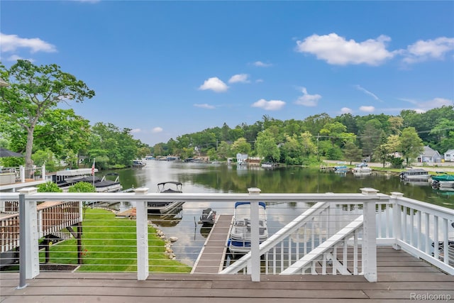 533 Bellevue Ave, Lake Orion, MI 48362 - deck featuring a water view