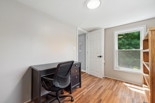 229 Water St, Grass Lake, MI 49240 - home office featuring light wood-style floors and baseboards