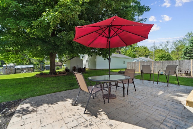 229 Water St, Grass Lake, MI 49240 - view of patio / terrace with outdoor dining area