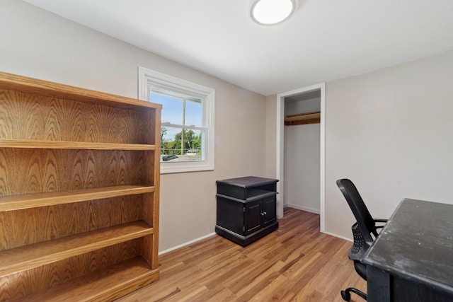229 Water St, Grass Lake, MI 49240 - home office with light wood finished floors and baseboards