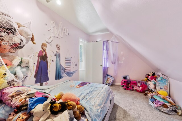 111 Greenleaf St, Onsted, MI 49265 - carpeted bedroom with lofted ceiling