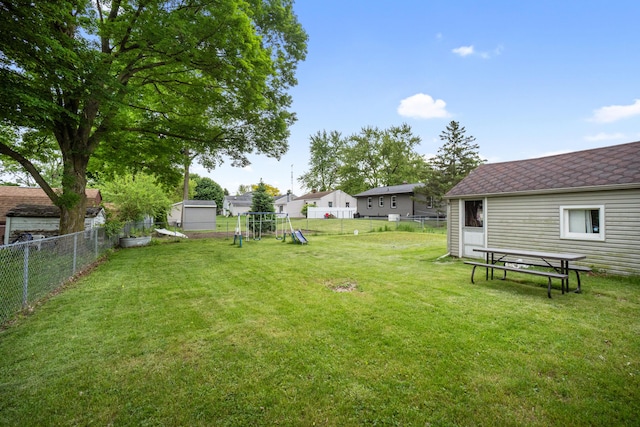 111 Greenleaf St, Onsted, MI 49265 - view of yard featuring a playground