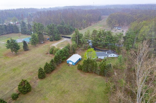 8279 Luce St, Alanson, MI 49706 - aerial view of property's location with a forest and rural landscape
