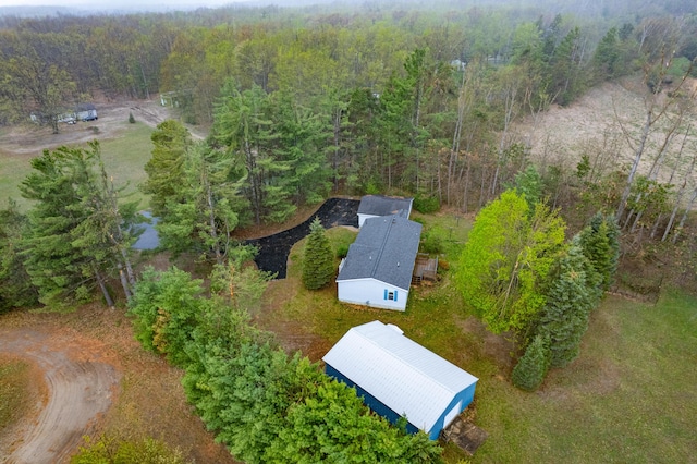 8279 Luce St, Alanson, MI 49706 - aerial view of property and surrounding area featuring a forest