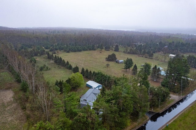8279 Luce St, Alanson, MI 49706 - aerial view of property's location featuring a heavily wooded area