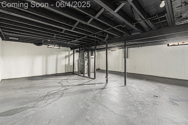 4325 Fox Hill Dr, Sterling Heights, MI 48310 - unfinished basement featuring heating unit