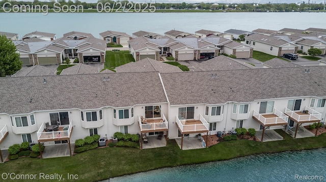 828 Crystal Ln, Marysville, MI 48040 - aerial view of residential area featuring a nearby body of water