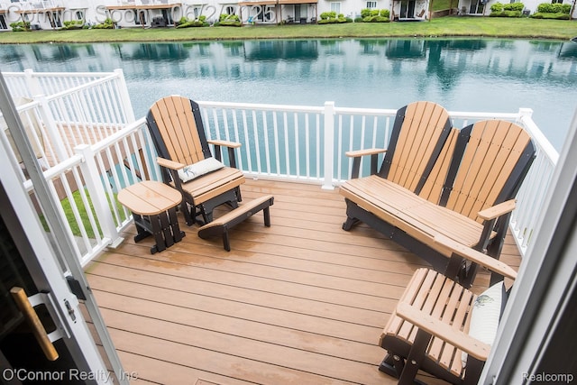 828 Crystal Ln, Marysville, MI 48040 - wooden terrace featuring a water view