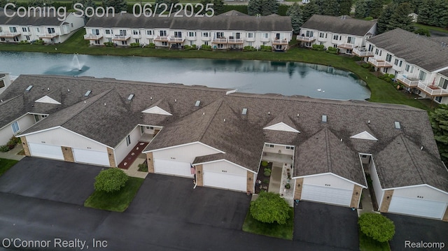 828 Crystal Ln, Marysville, MI 48040 - aerial perspective of suburban area featuring a nearby body of water