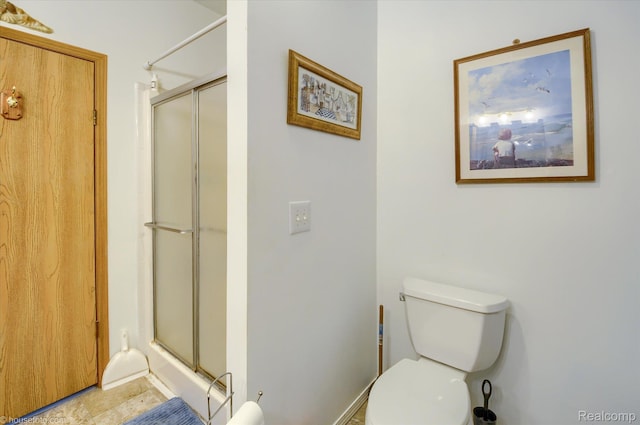 355 Carpenter Rd, Fostoria, MI 48435 - bathroom featuring toilet and a stall shower