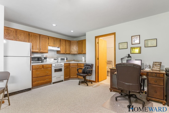 3361 English Hills Dr NW Unit 16, Grand Rapids, MI 49544 - office featuring light carpet, recessed lighting, and baseboards