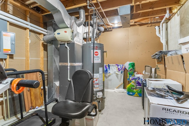 3361 English Hills Dr NW Unit 16, Grand Rapids, MI 49544 - unfinished below grade area with gas water heater and heating unit