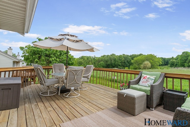 3361 English Hills Dr NW Unit 16, Grand Rapids, MI 49544 - wooden terrace with outdoor dining area