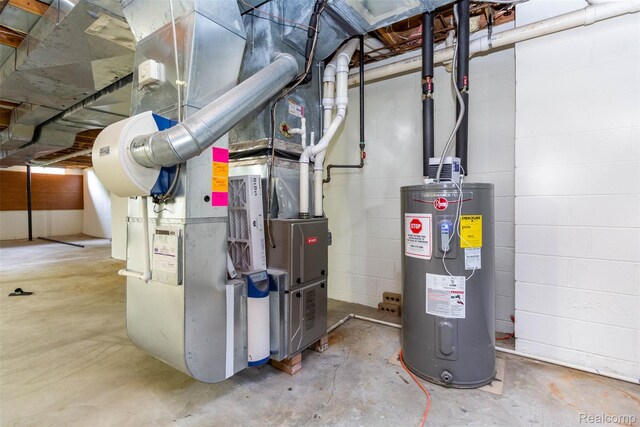 56259 Schoenherr Rd, Shelby Twp, MI 48315 - utility room with water heater