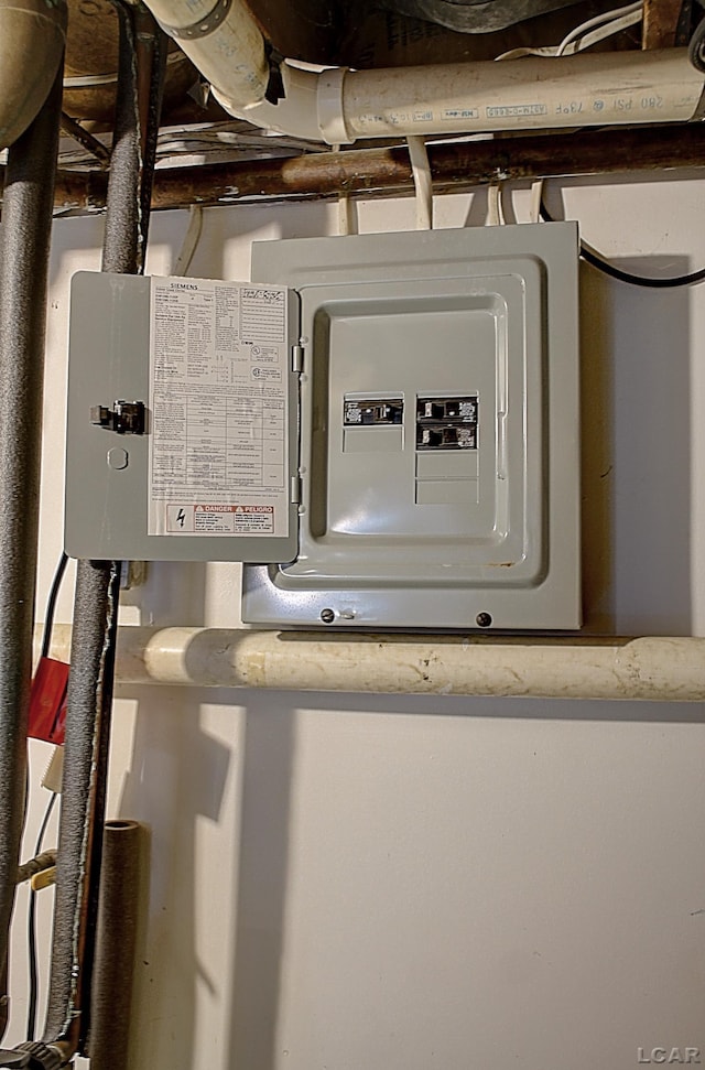 2683 Elmwood Dr, Adrian, MI 49221 - utility room featuring electric panel