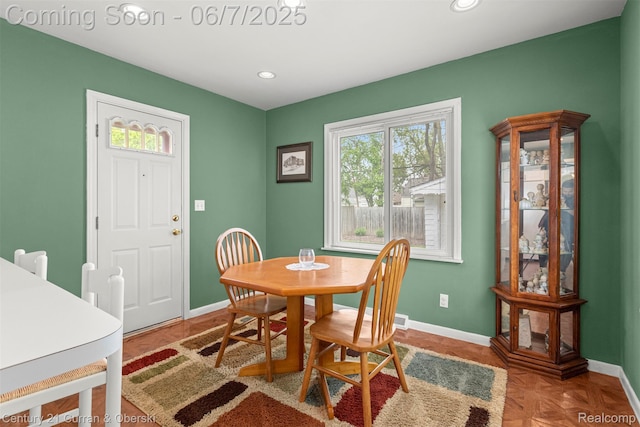 919 Whitcomb Ave, Royal Oak, MI 48073 - dining room featuring baseboards and recessed lighting