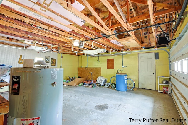 607 66th St SE, Grand Rapids, MI 49548 - garage with water heater and a garage door opener