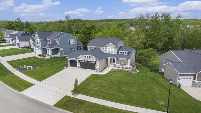883 Water Ridge Dr, Byron Center, MI 49315 - aerial view of residential area featuring a forest