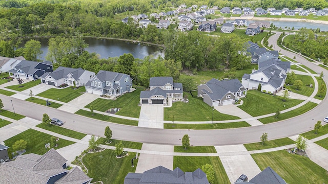 883 Water Ridge Dr, Byron Center, MI 49315 - aerial view of property's location featuring nearby suburban area and a large body of water